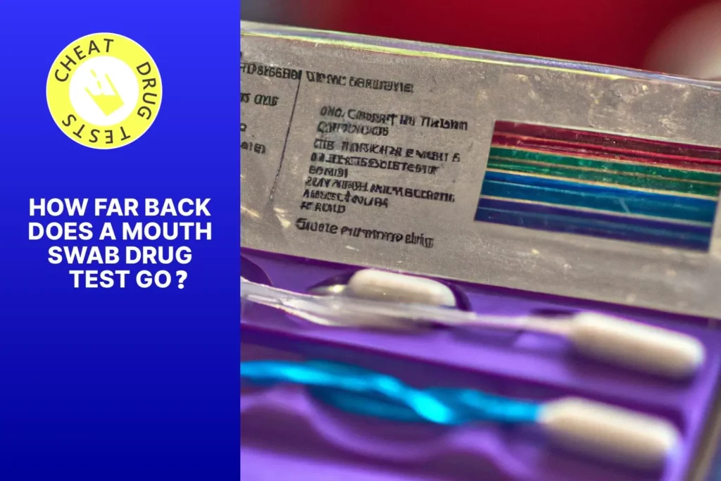 How far back does a mouth swab drug test go?